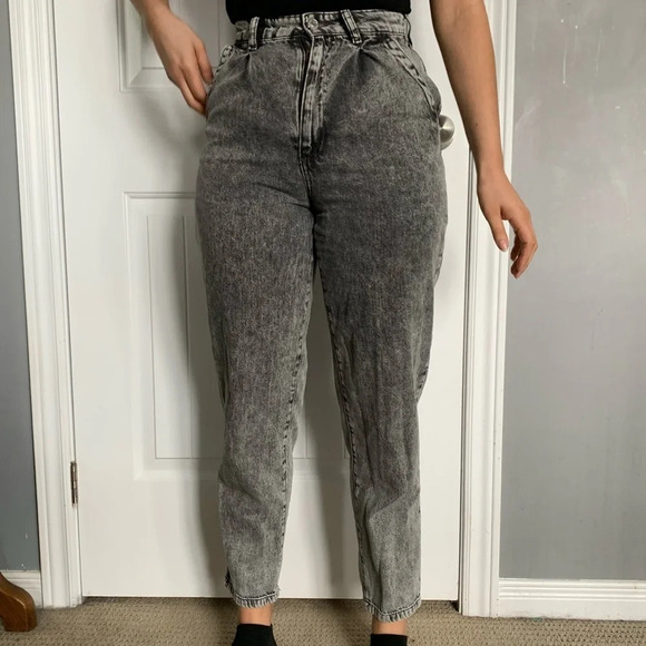 Garage Mom 80s Mom Jeans - black wash  size 0 24 - Picture 3 of 7